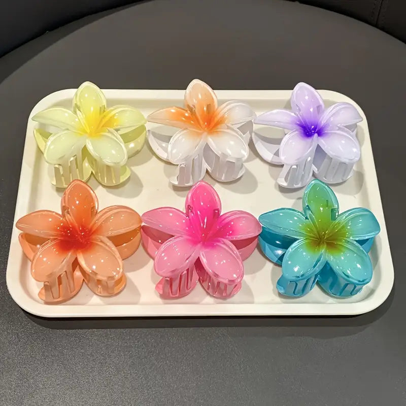 6pcs Large Flower Clips Set