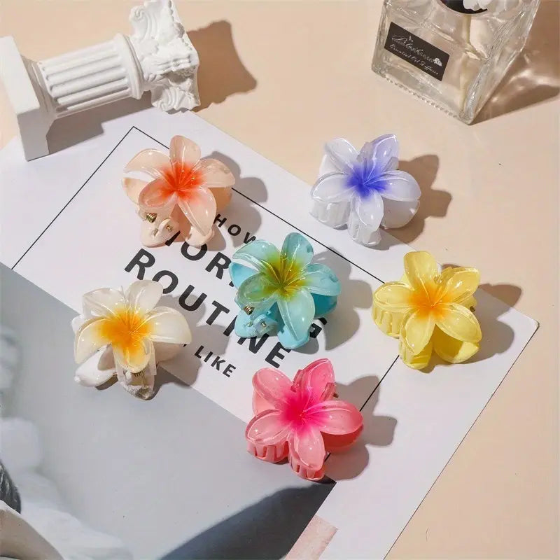 12pcs Flower Claw Clips Set