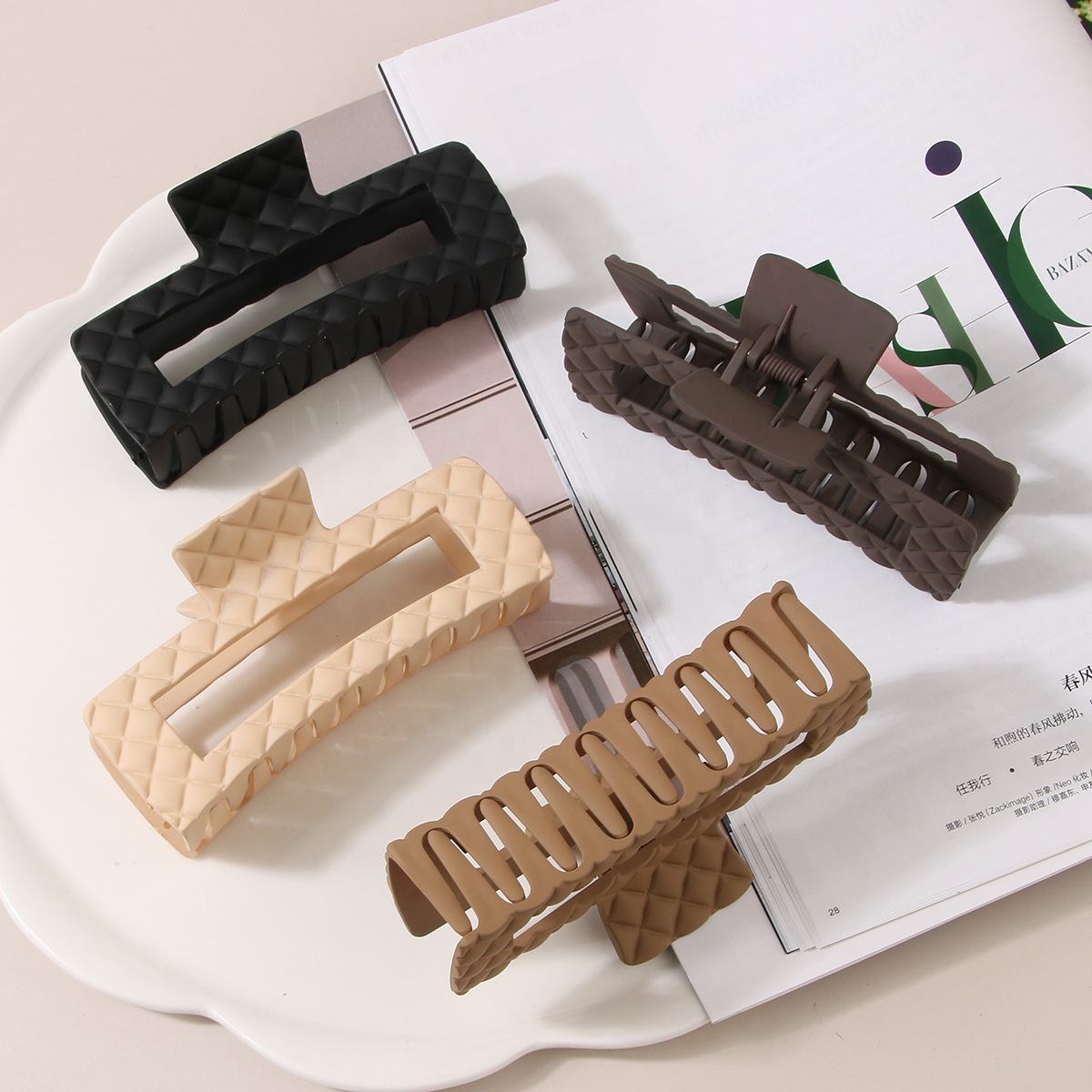 4pcs Textured Rectangular Clips