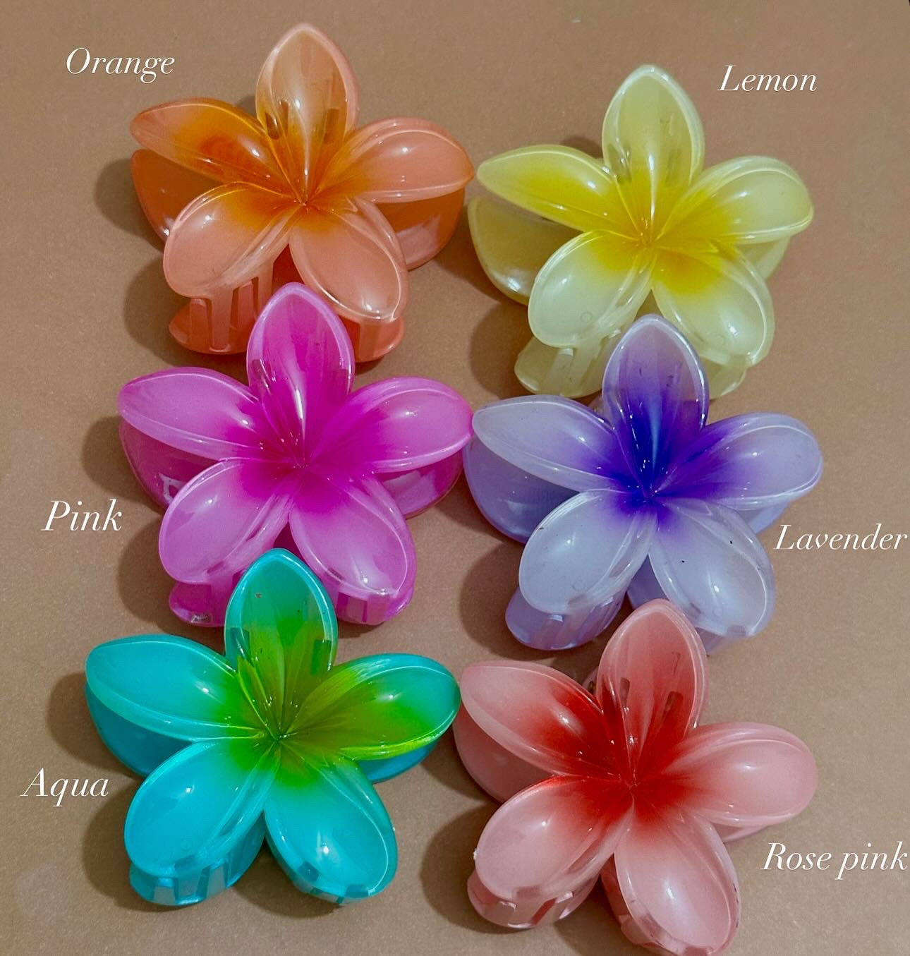 Large Flower Hair Claw Clip
