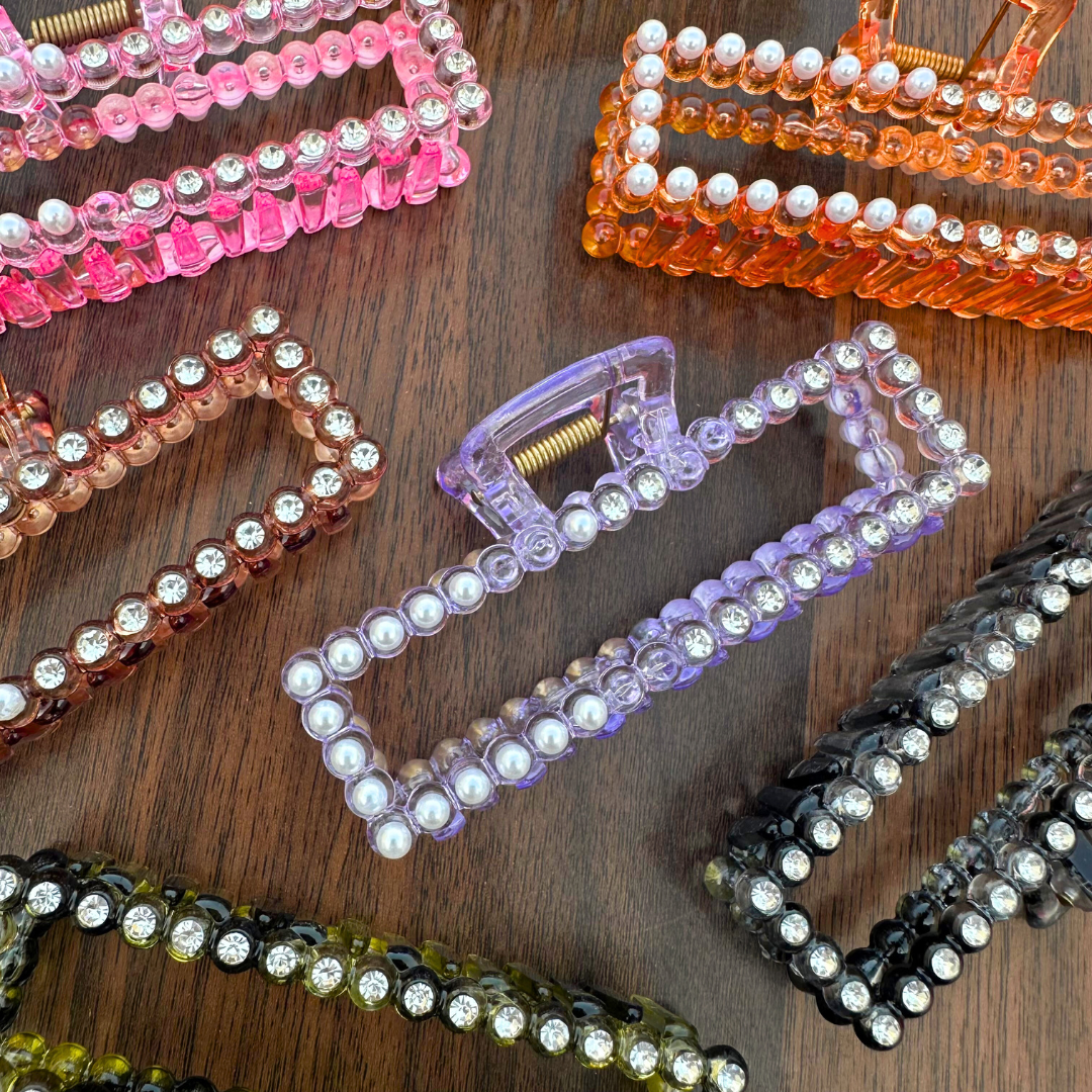 Pearl Shine Rectangle Clip