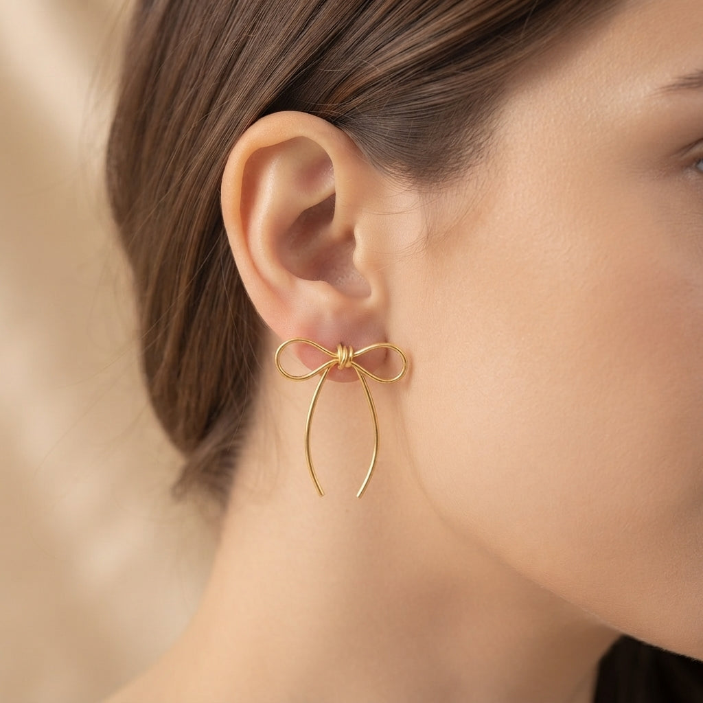 Sleek Bow Earings
