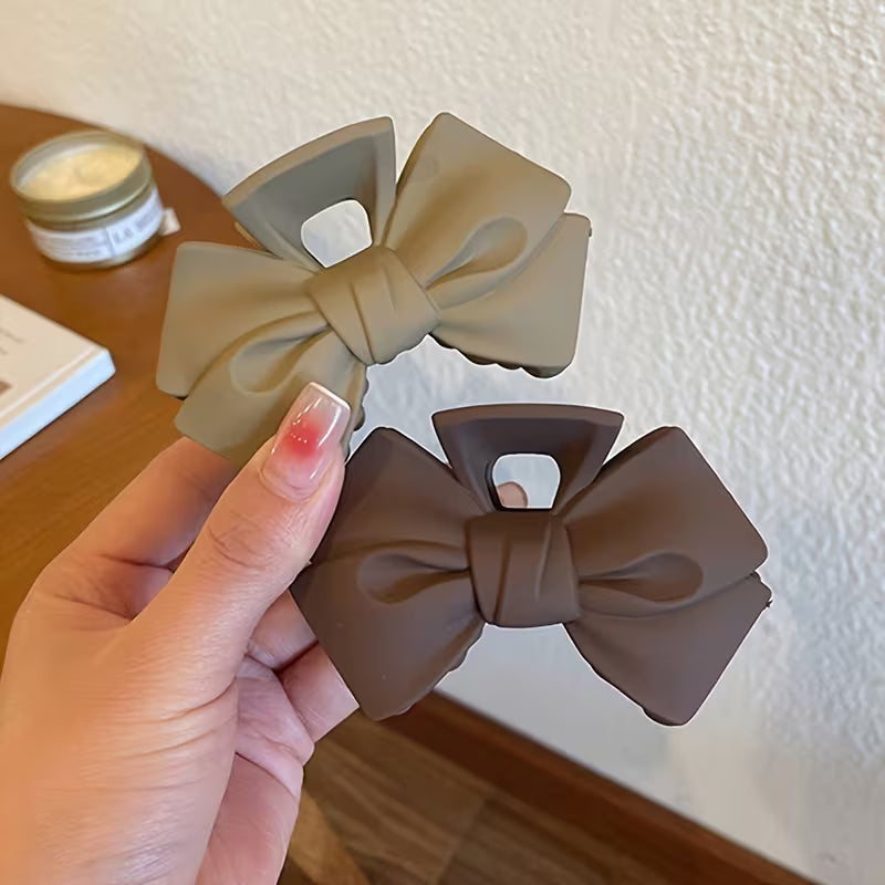 4pcs Acrylic Bow Hair Claw Clips