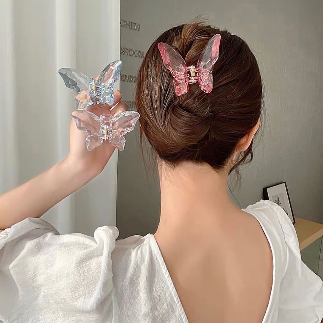 Acrylic Butterfly Claw Clip
