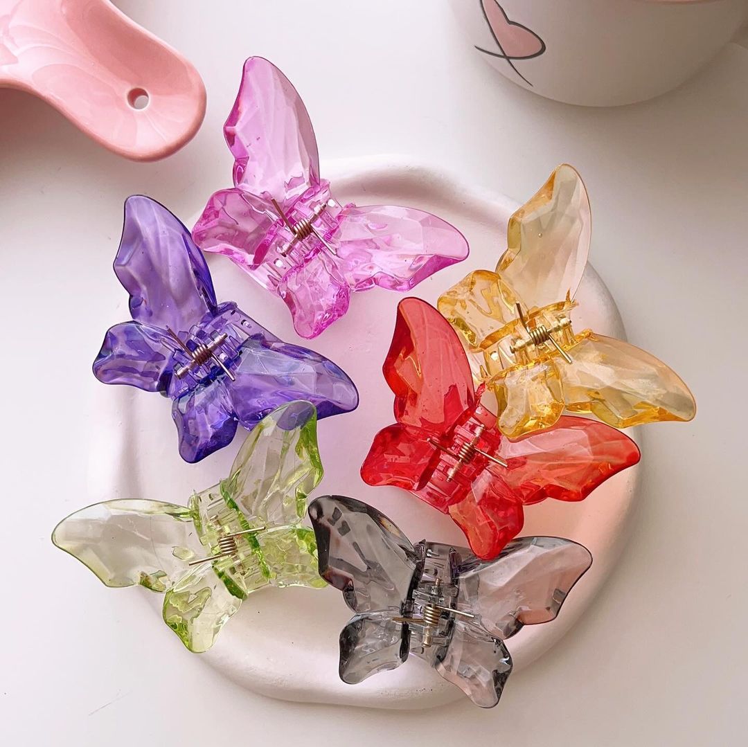 Acrylic Butterfly Claw Clip