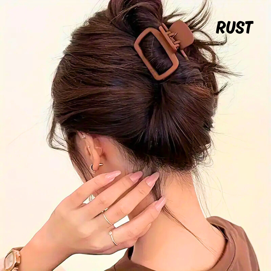 Matte Geometrical Claw Clips
