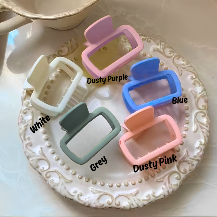 Small Geometrical Claw Clips