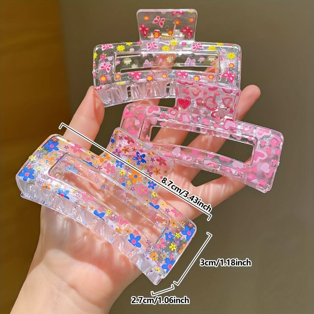 Dreamy Transparent Rectangular Claw