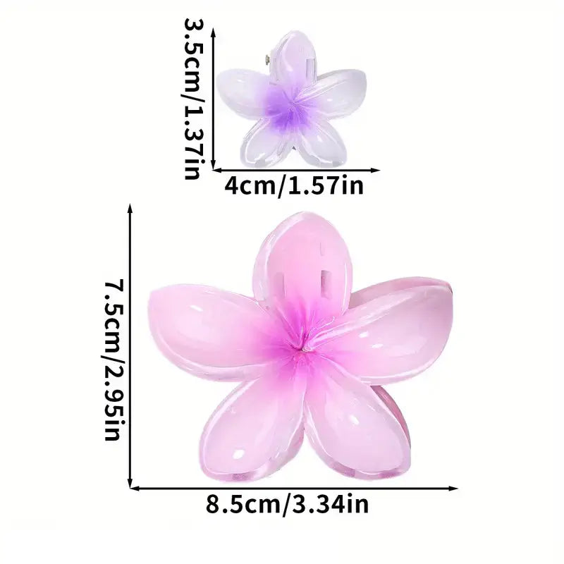 12pcs Flower Claw Clips Set