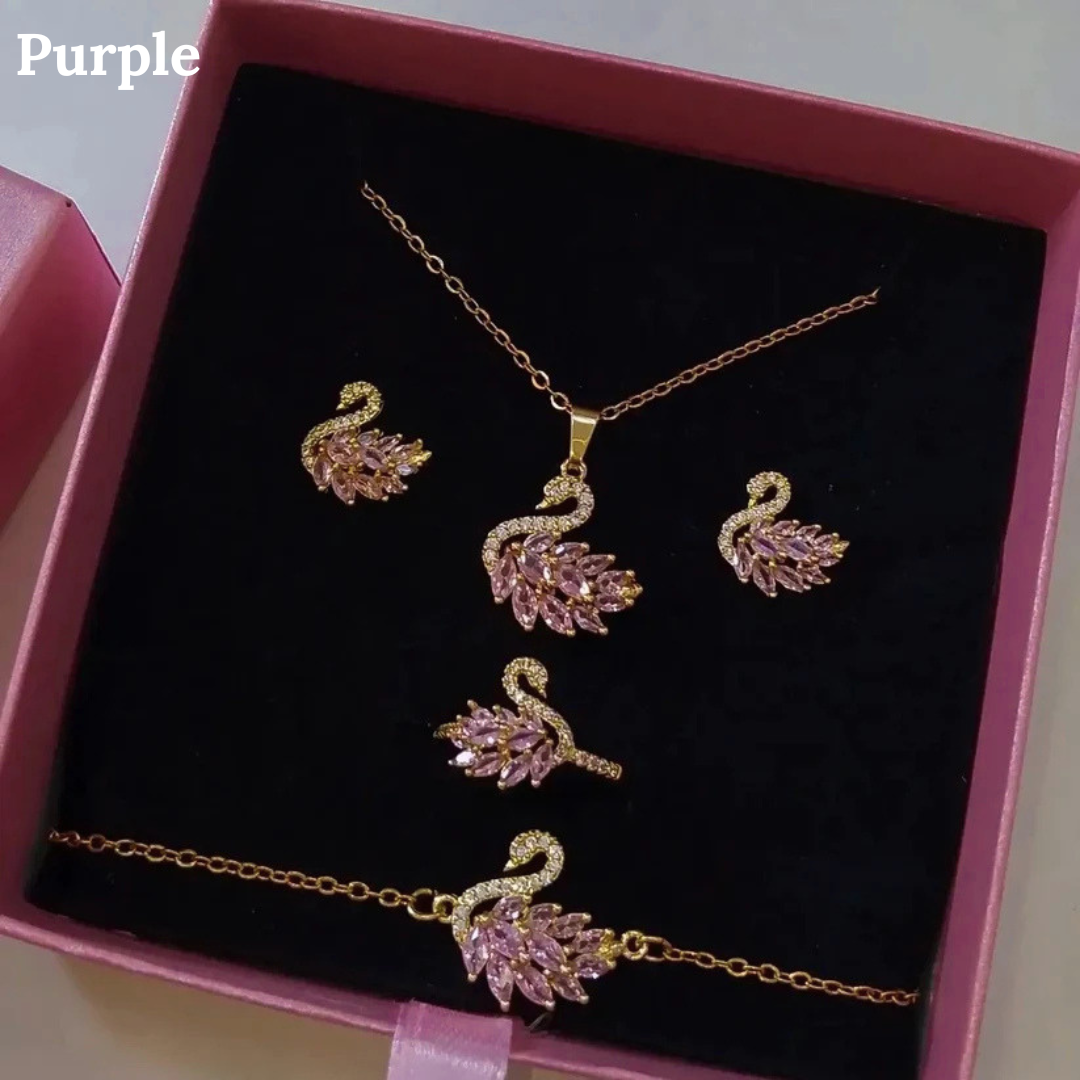 Swan Jewelry Set