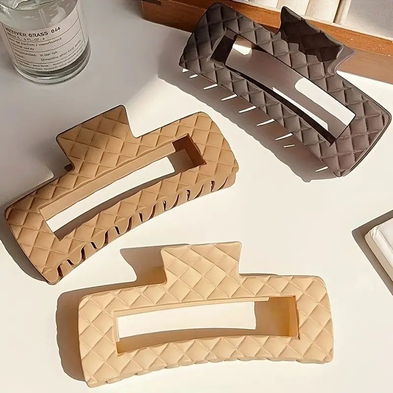Set of 3 Nude Large Rectangular Claw