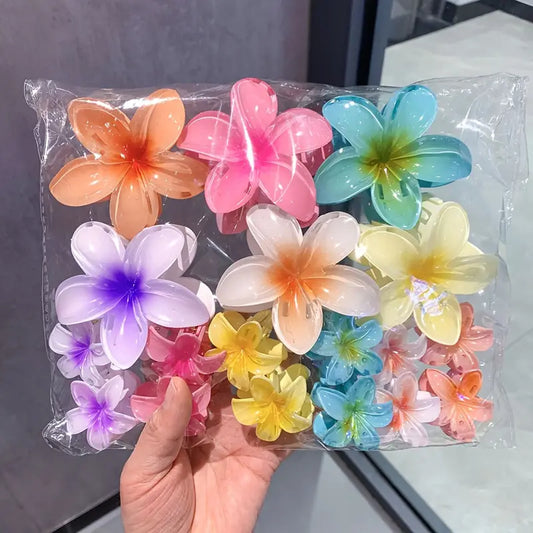 12pcs Flower Claw Clips Set