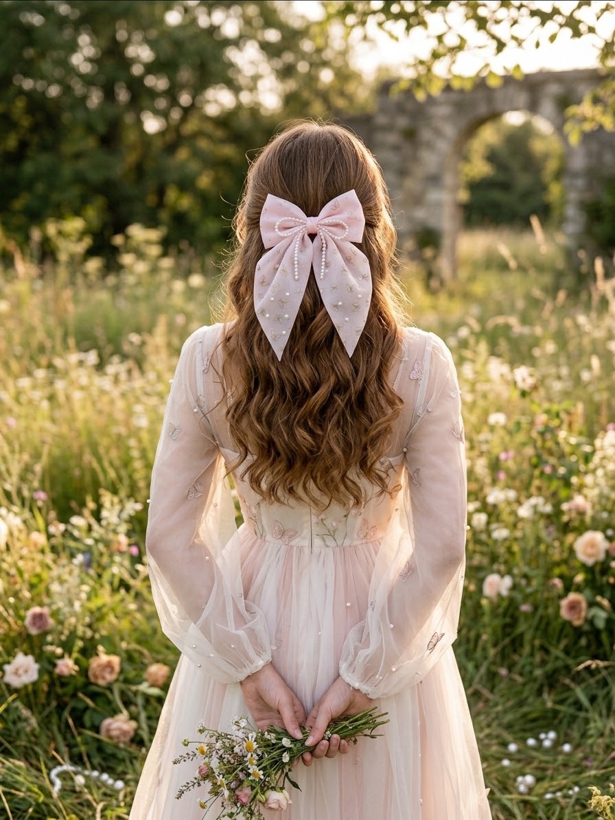 Pearlette Hair Bow