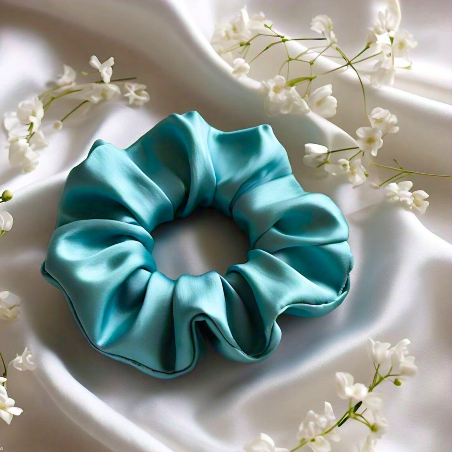 One Silk Scrunchie (Choose Color)