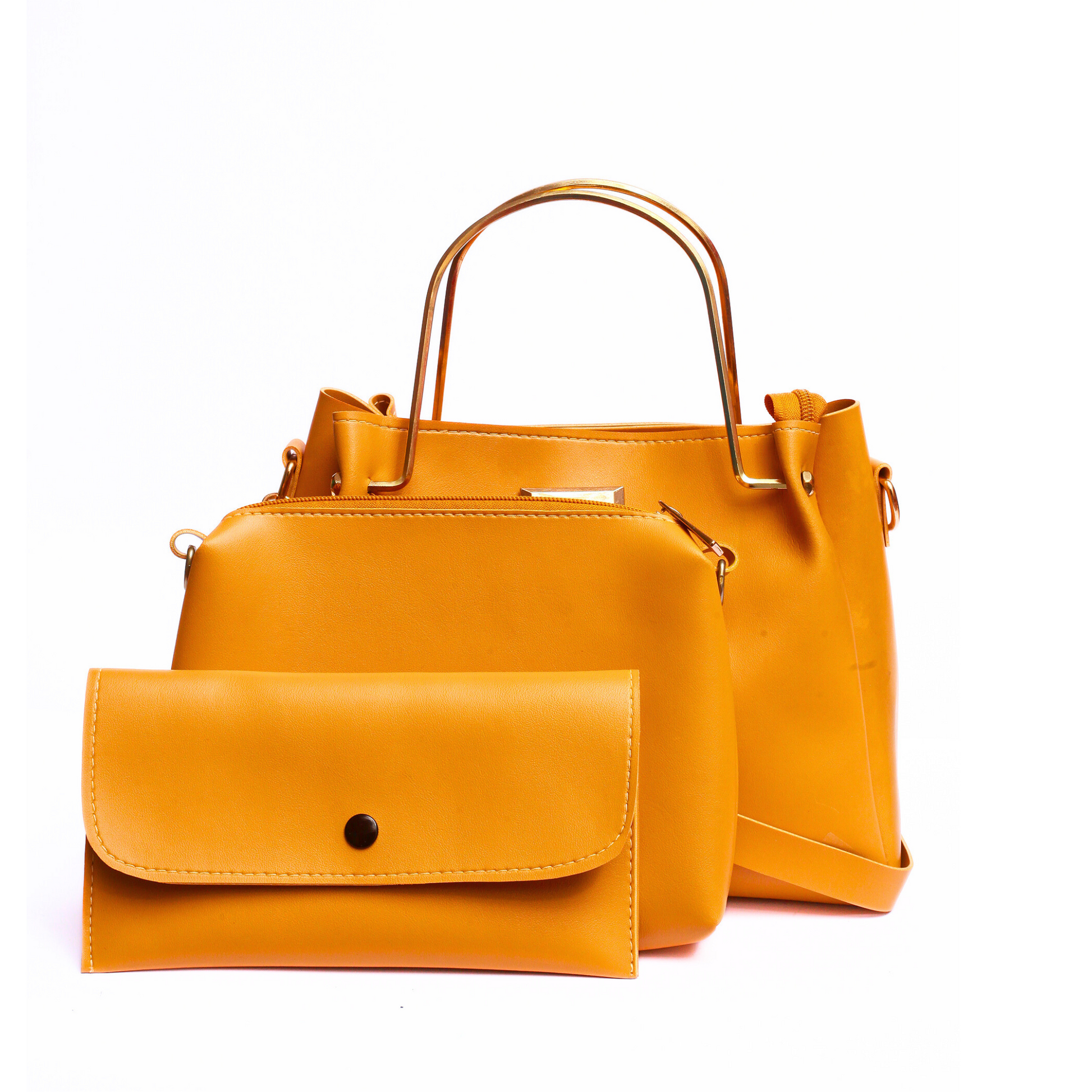 Mustard  Set of 3 Bags for Women