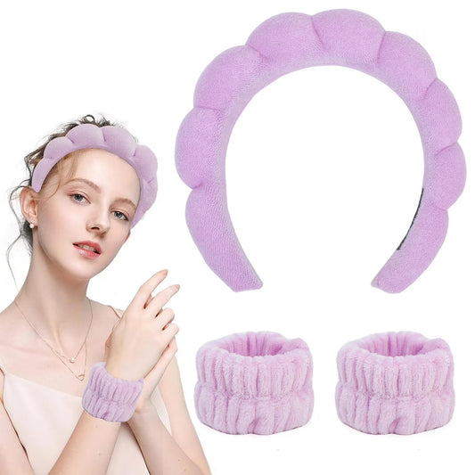 3pc Cloud Headband and Wristband Set