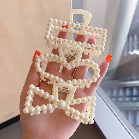 3pcs Pearls Hair Catchers Set