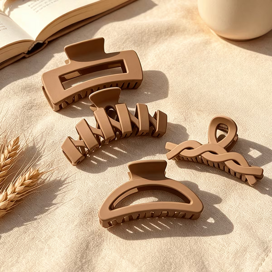 4pcs Big Jaw Hair Clips