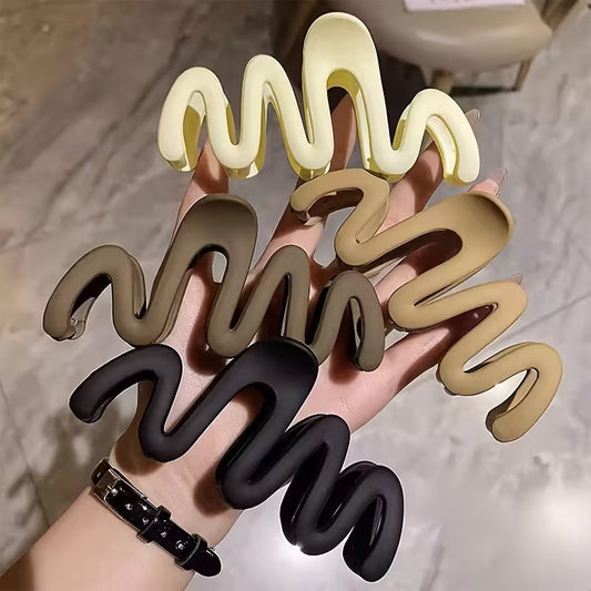 4pcs Wavy Twist Clips Set