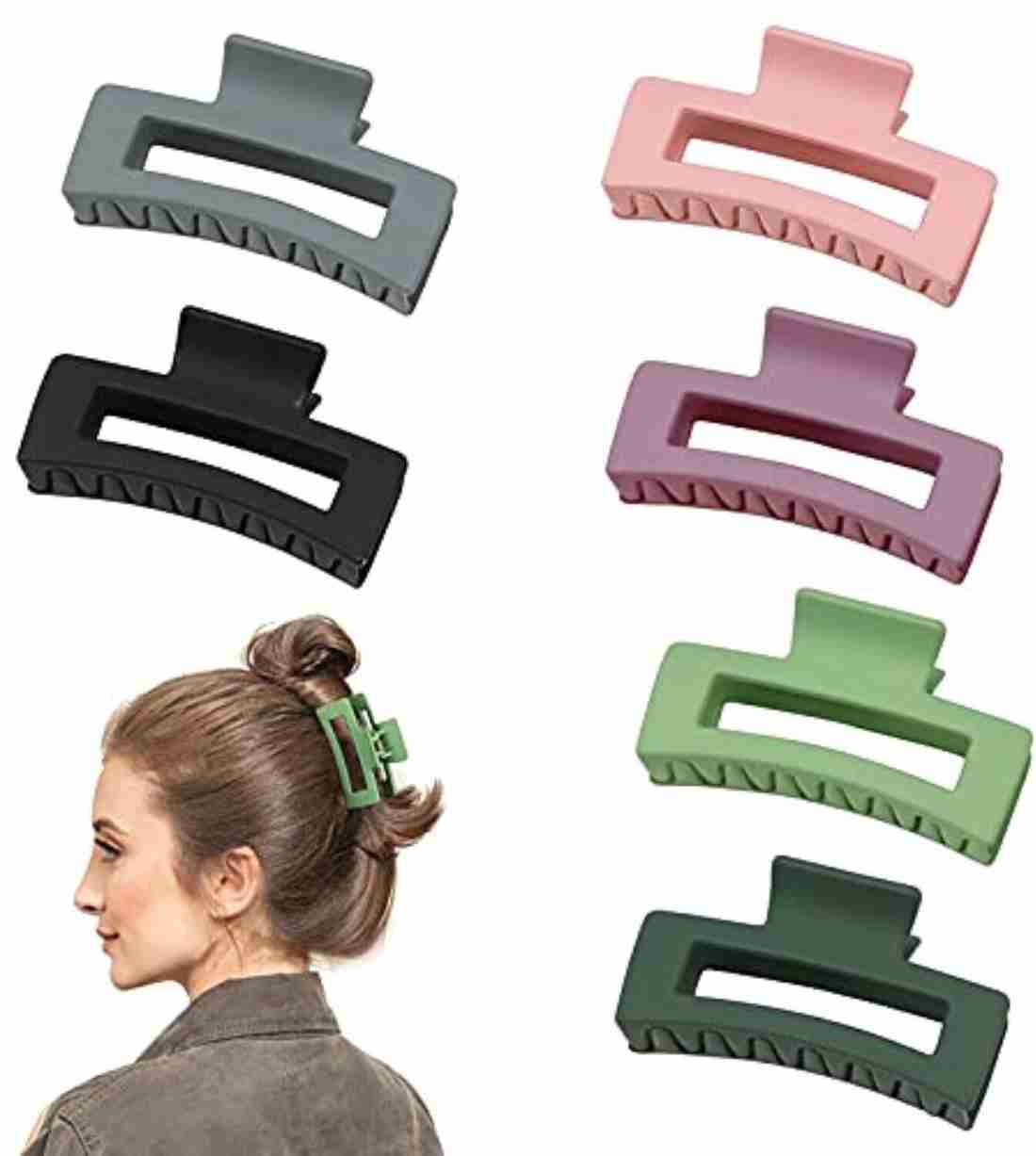 Large Rectangular Hair Claw Clip