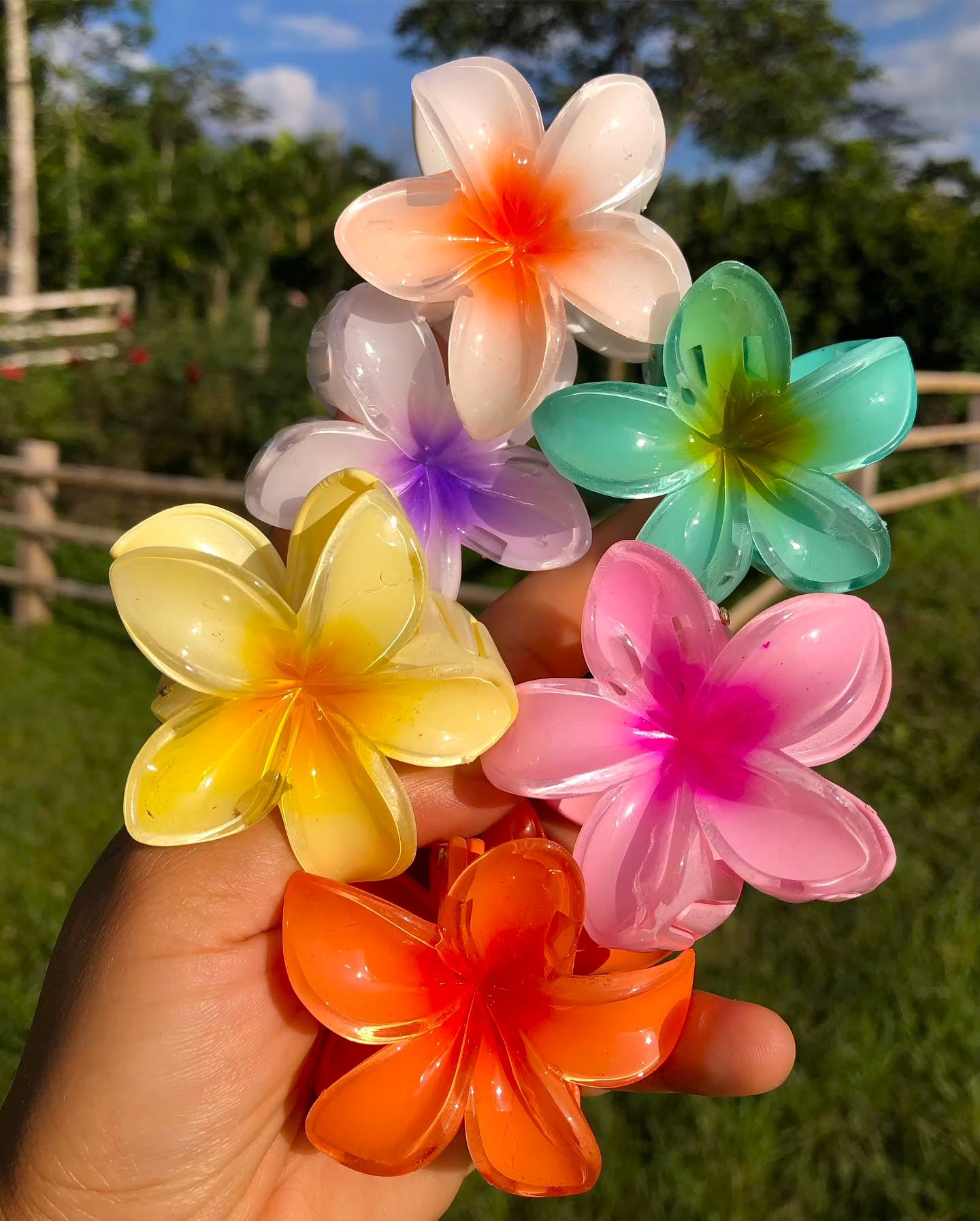 6pcs Flower Clips Set