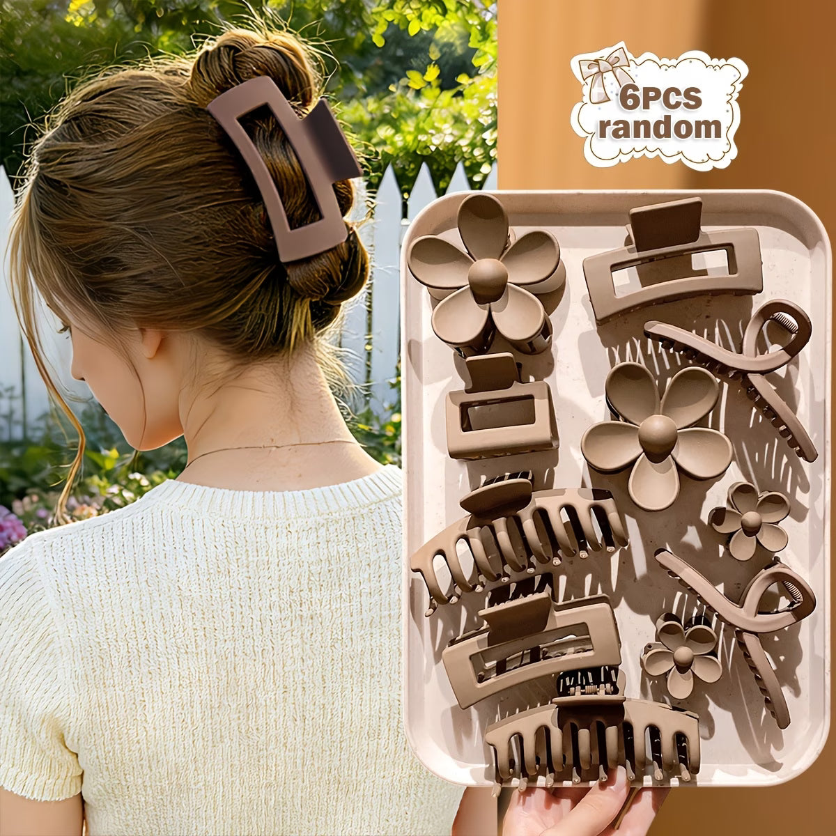 6pcs Go-to Hair Claws Set