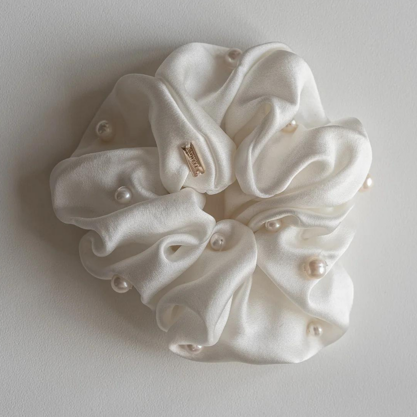 Pearl Silk Scrunchie (CHOOSE COLOR)