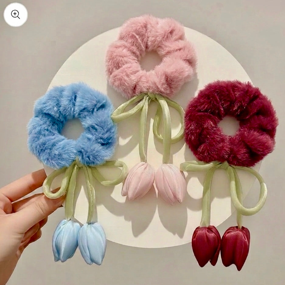 Delicate Tulip Scrunchie