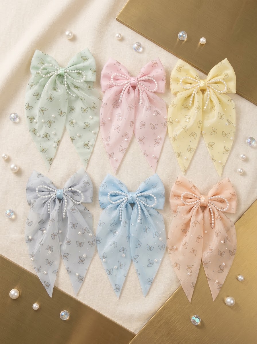 Pearlette Hair Bow