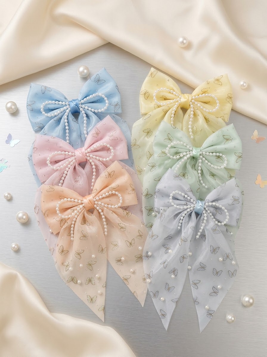 Pearlette Hair Bow