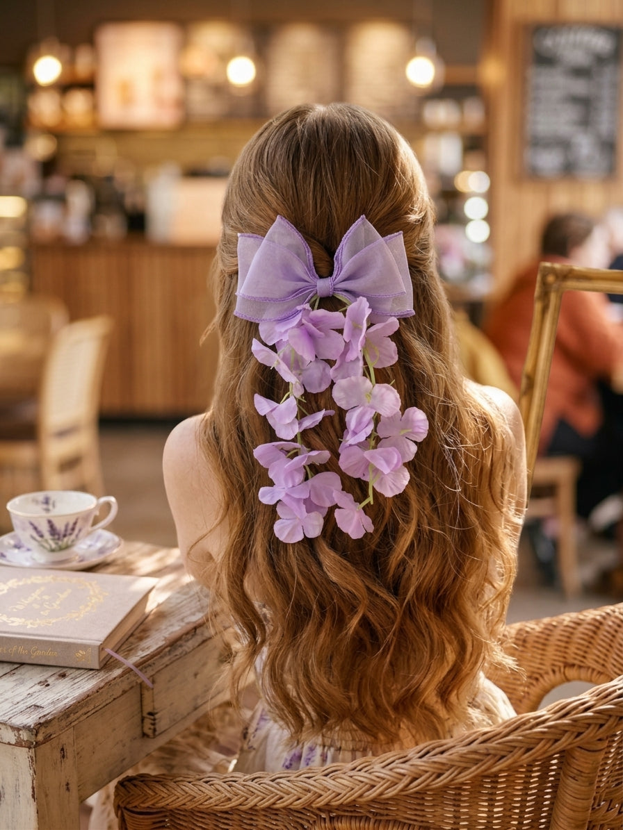 Wisteria Cascade Hair Bow