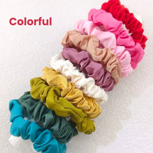 10pcs Casual Scrunchies Bundle (COLORFUL)