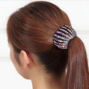 Crystal Bun Hair Claw Horsetail Buckle Hair Clip