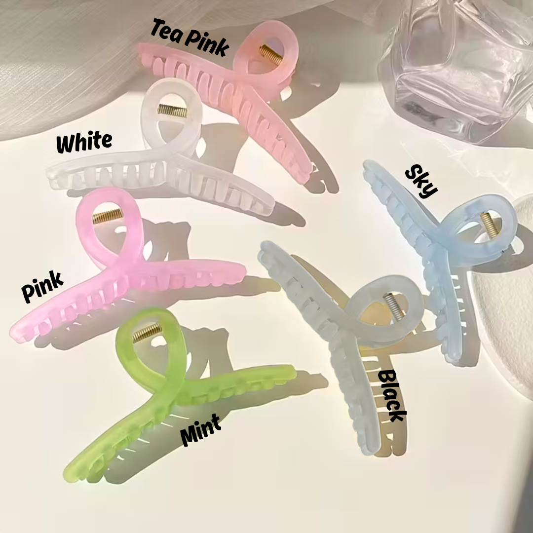 Matte Frosted Twist Clip