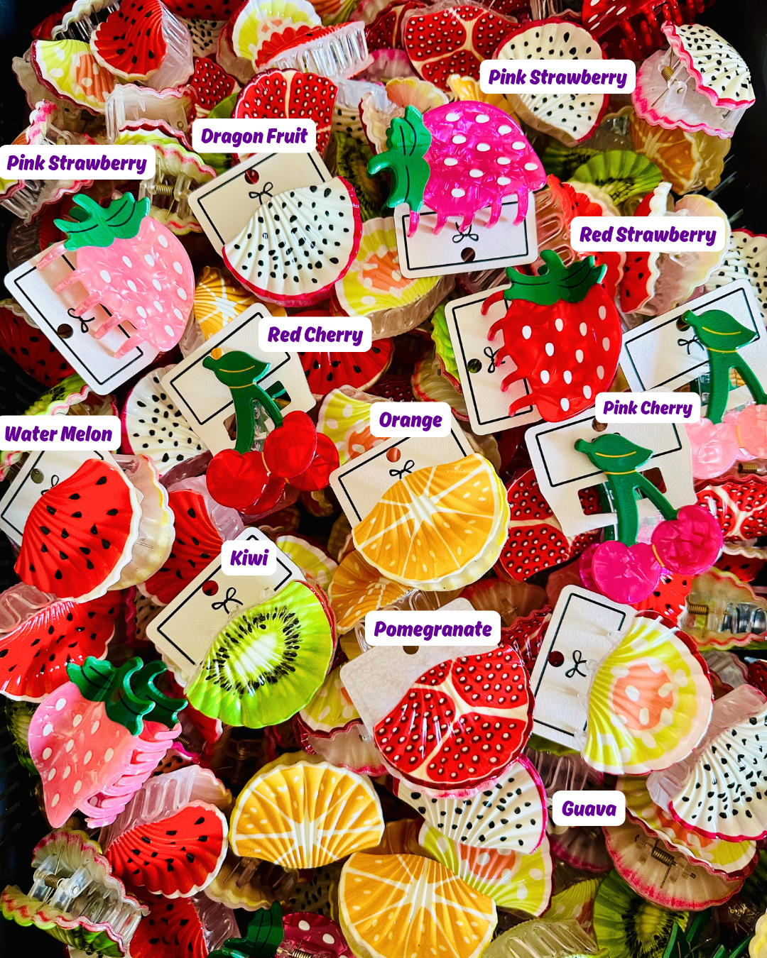 Premium Fruit Claw Clips
