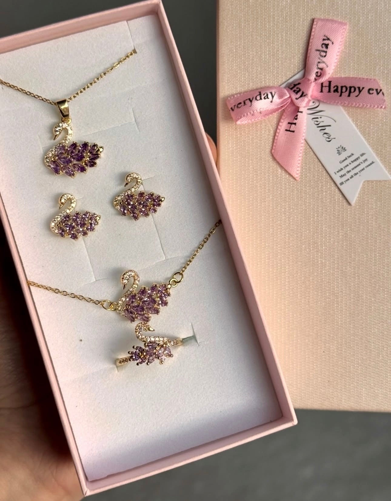 Swan Jewelry Set