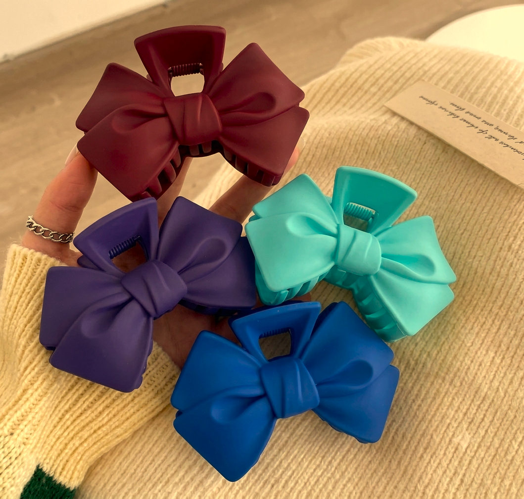 Acrylic Bow Hair Claw Clip