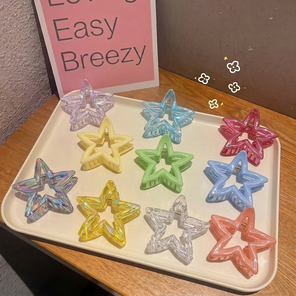 Crystal Star Hair Clip