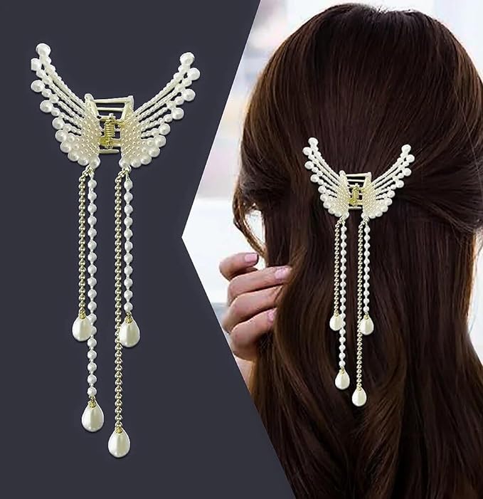 Fancy Claw Clip with Tassel