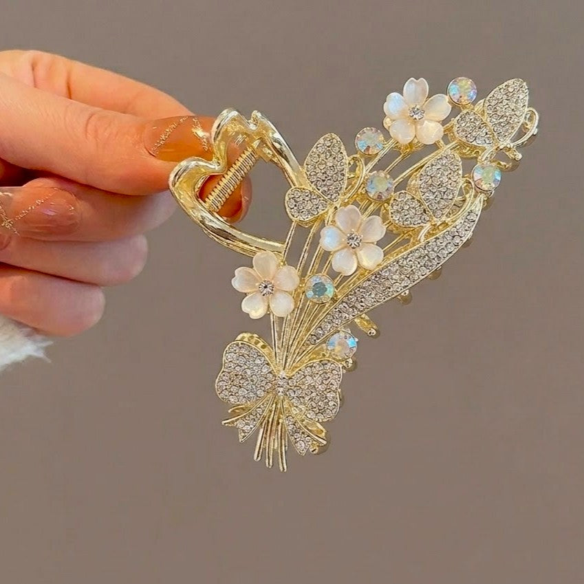 Jasmine Metal Hair Clip