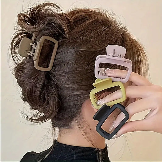 Matte Geometrical Claw Clips