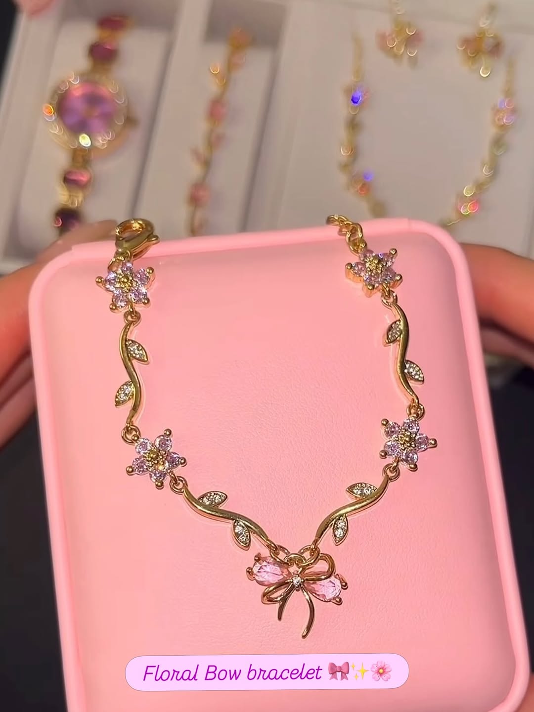 Floral Bow Bracelet