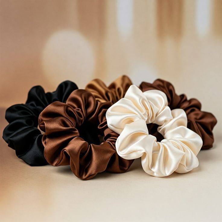 5pcs Nude Scrunchies Bundle