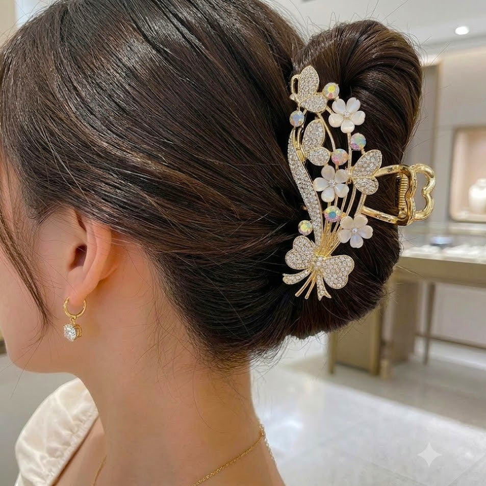 Jasmine Metal Hair Clip