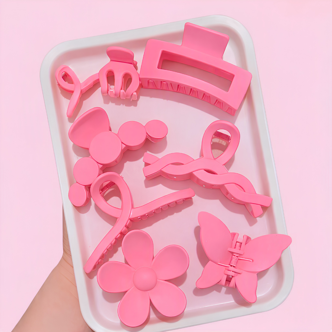 Pink Claw Clips Bundle