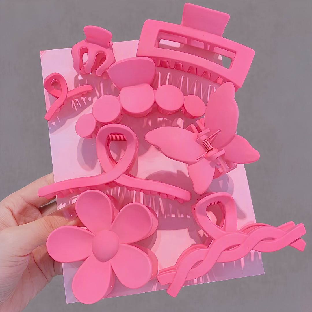 Pink Claw Clips Bundle