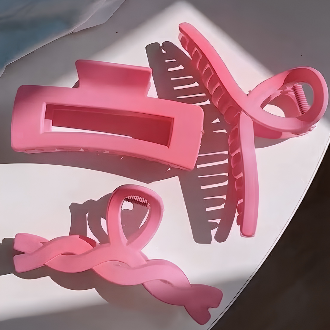 Pink Claw Clips Bundle