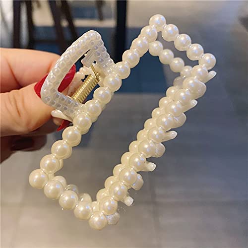 Rectangular Pearl Claw Clip