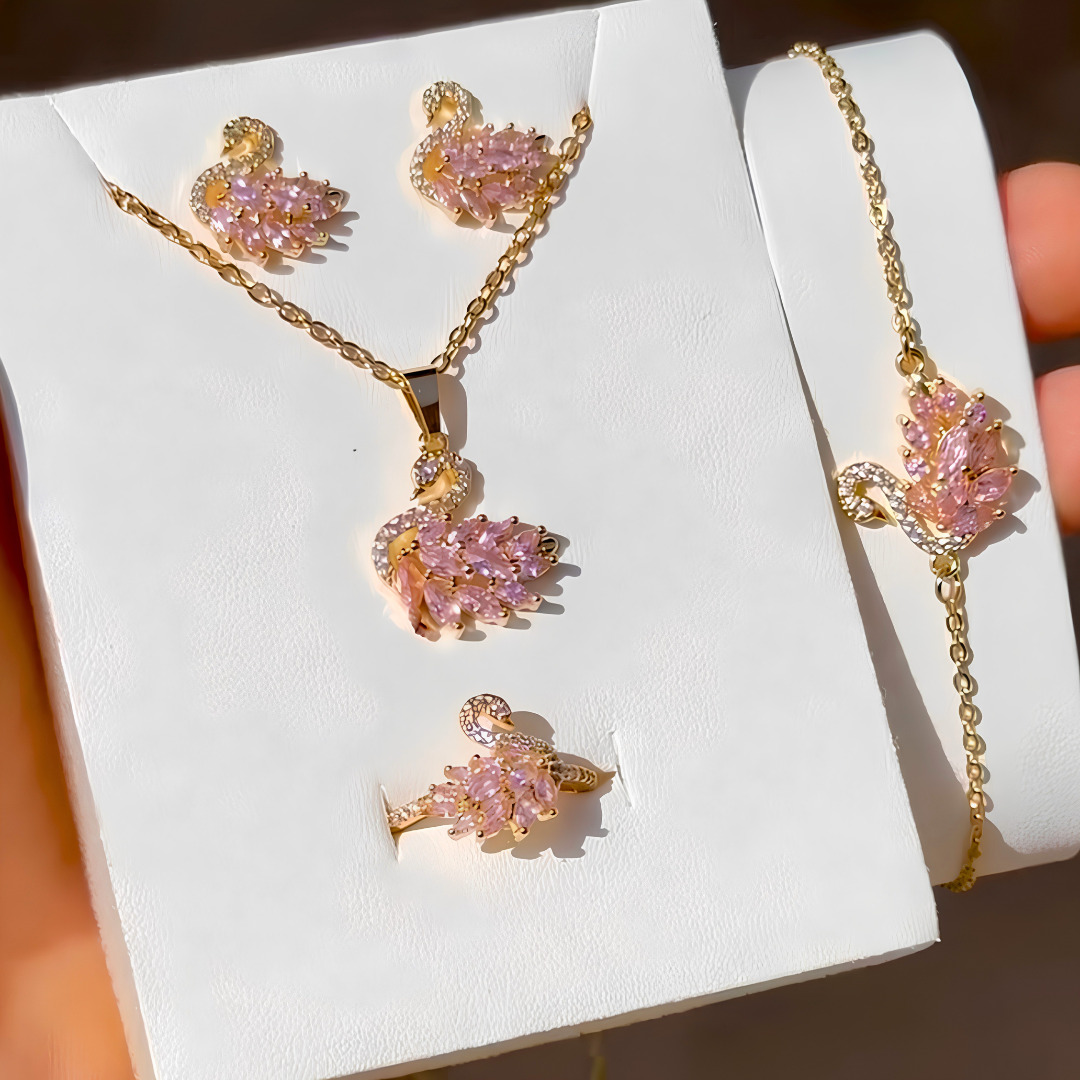 Swan Jewelry Set