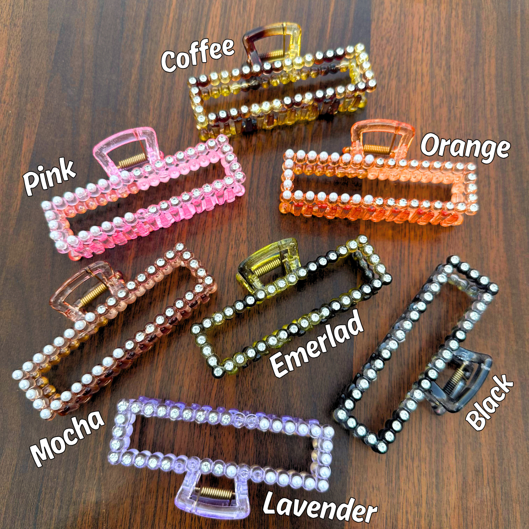 Pearl Shine Rectangle Clip